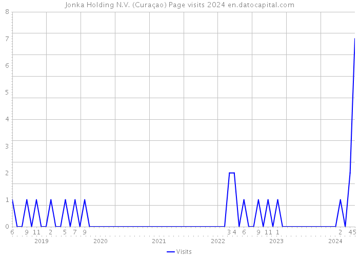 Jonka Holding N.V. (Curaçao) Page visits 2024 