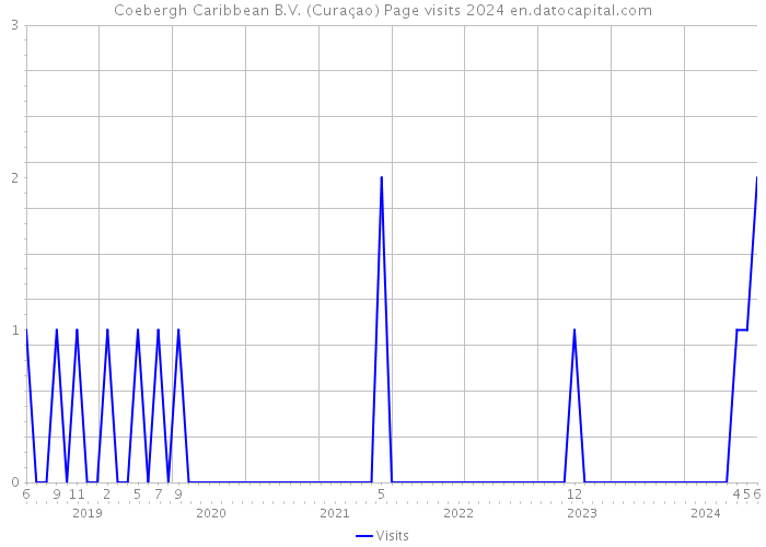 Coebergh Caribbean B.V. (Curaçao) Page visits 2024 