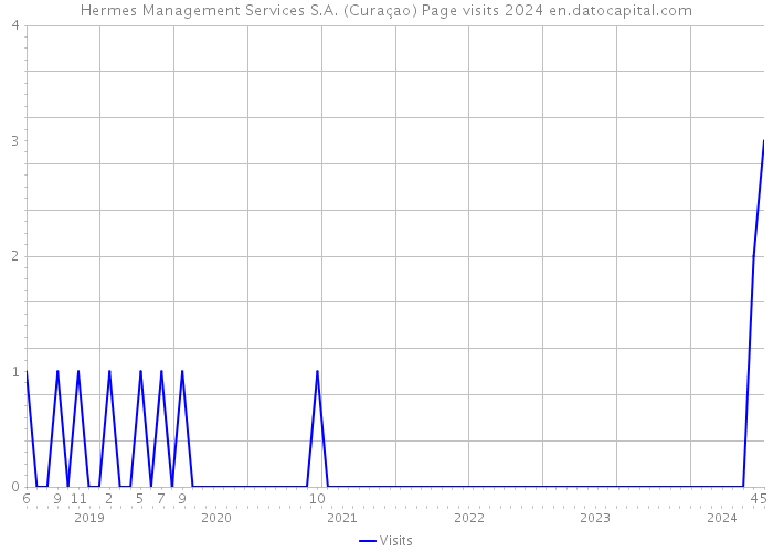 Hermes Management Services S.A. (Curaçao) Page visits 2024 