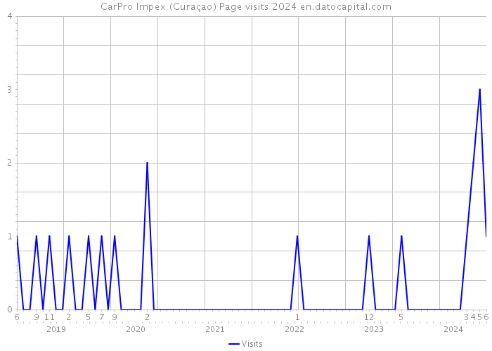 CarPro Impex (Curaçao) Page visits 2024 