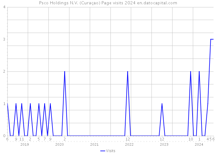 Psco Holdings N.V. (Curaçao) Page visits 2024 