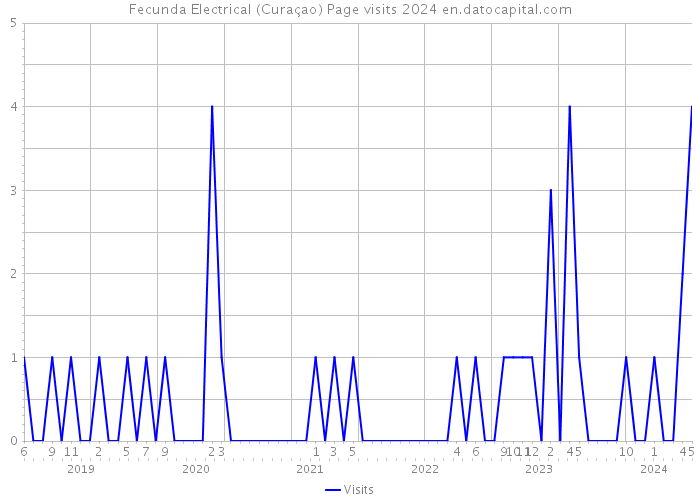 Fecunda Electrical (Curaçao) Page visits 2024 