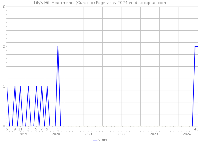 Lily's Hill Apartments (Curaçao) Page visits 2024 