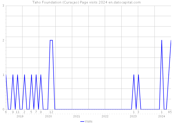 Taho Foundation (Curaçao) Page visits 2024 
