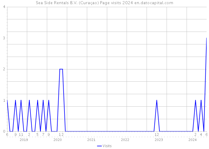 Sea Side Rentals B.V. (Curaçao) Page visits 2024 