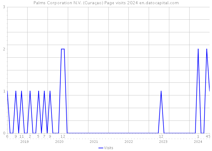 Palms Corporation N.V. (Curaçao) Page visits 2024 