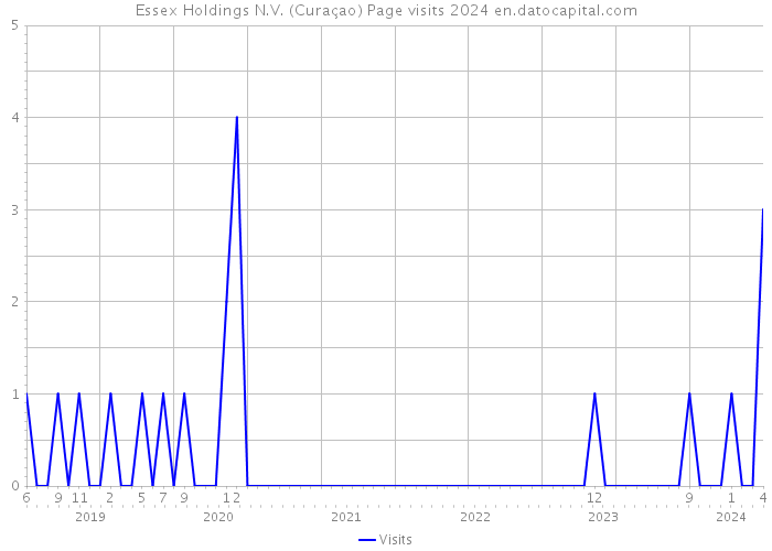 Essex Holdings N.V. (Curaçao) Page visits 2024 