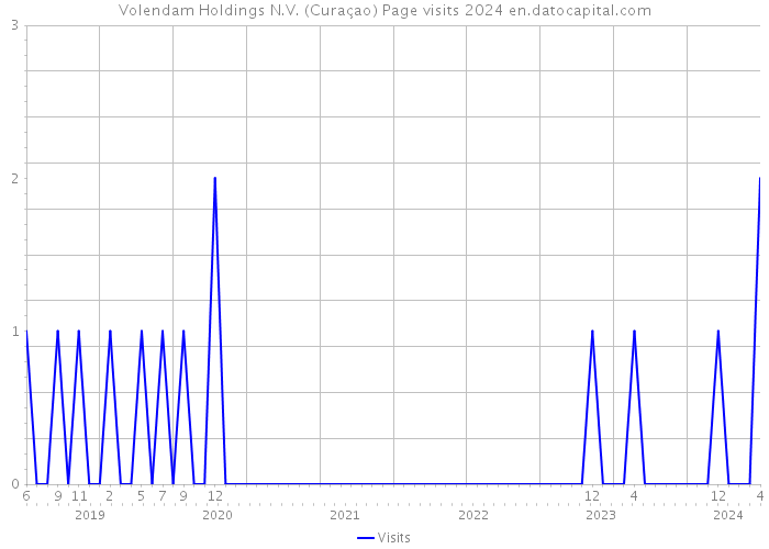 Volendam Holdings N.V. (Curaçao) Page visits 2024 