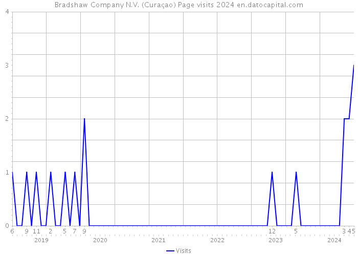 Bradshaw Company N.V. (Curaçao) Page visits 2024 