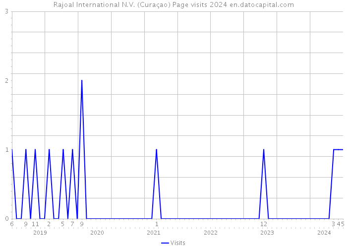 Rajoal International N.V. (Curaçao) Page visits 2024 