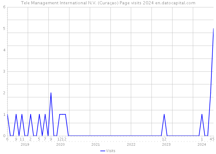 Tele Management International N.V. (Curaçao) Page visits 2024 