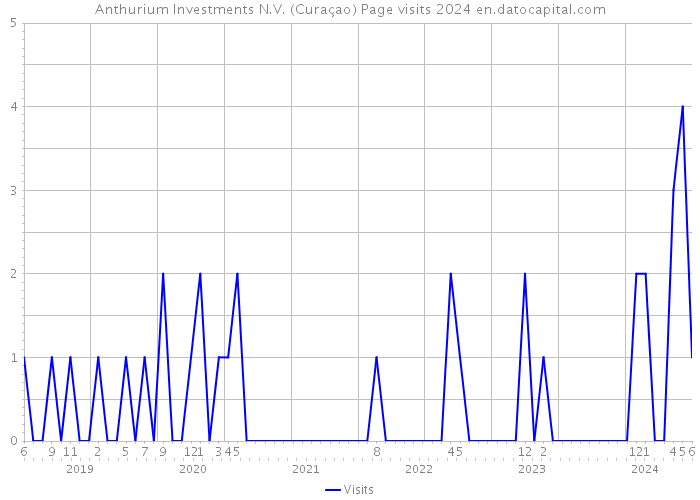 Anthurium Investments N.V. (Curaçao) Page visits 2024 