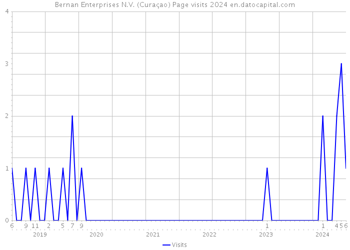 Bernan Enterprises N.V. (Curaçao) Page visits 2024 
