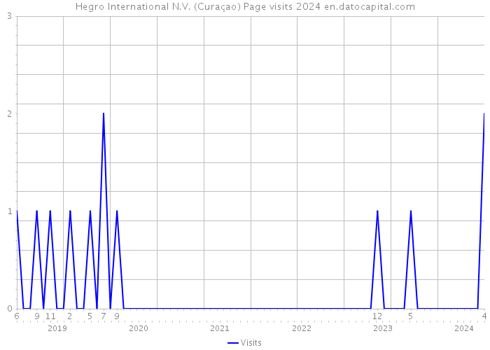Hegro International N.V. (Curaçao) Page visits 2024 