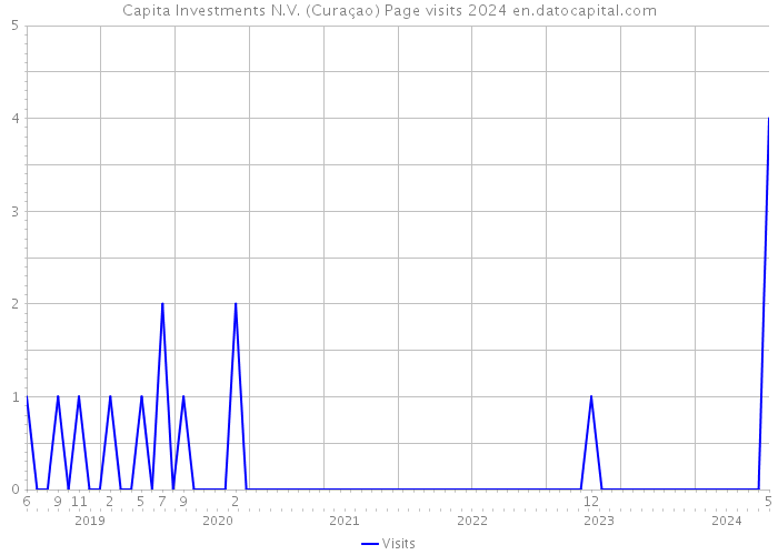 Capita Investments N.V. (Curaçao) Page visits 2024 