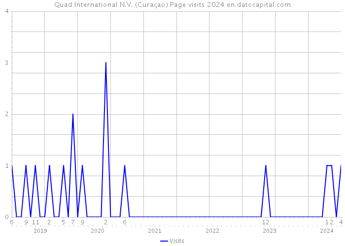 Quad International N.V. (Curaçao) Page visits 2024 
