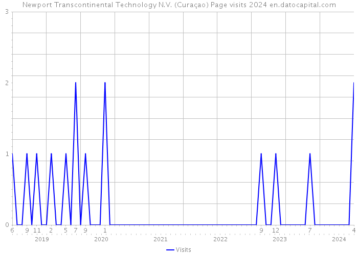 Newport Transcontinental Technology N.V. (Curaçao) Page visits 2024 