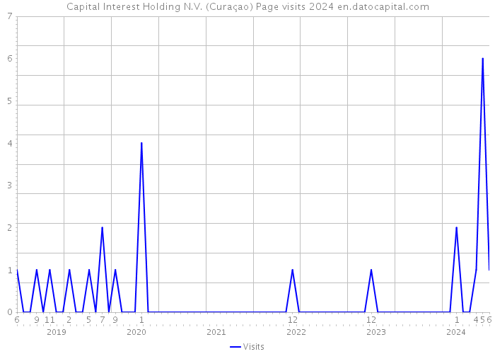 Capital Interest Holding N.V. (Curaçao) Page visits 2024 