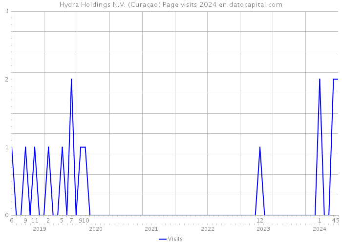 Hydra Holdings N.V. (Curaçao) Page visits 2024 
