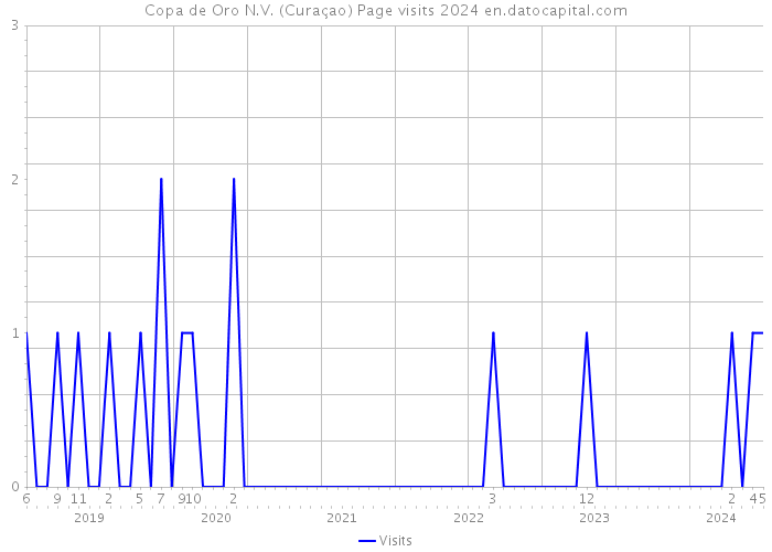 Copa de Oro N.V. (Curaçao) Page visits 2024 