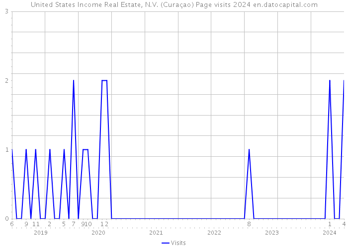 United States Income Real Estate, N.V. (Curaçao) Page visits 2024 