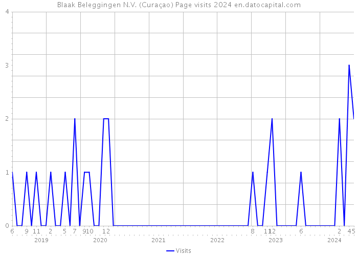 Blaak Beleggingen N.V. (Curaçao) Page visits 2024 
