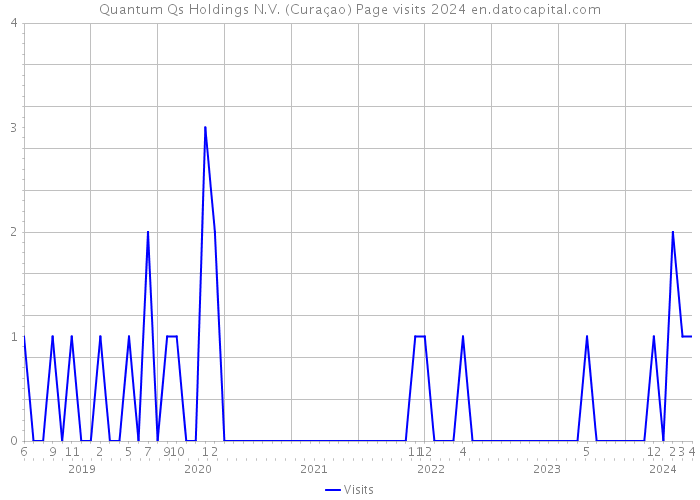 Quantum Qs Holdings N.V. (Curaçao) Page visits 2024 