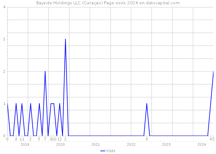 Bayside Holdings LLC (Curaçao) Page visits 2024 