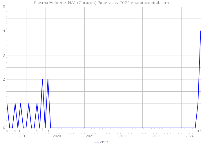 Plasma Holdings N.V. (Curaçao) Page visits 2024 