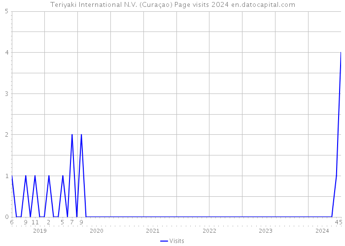 Teriyaki International N.V. (Curaçao) Page visits 2024 
