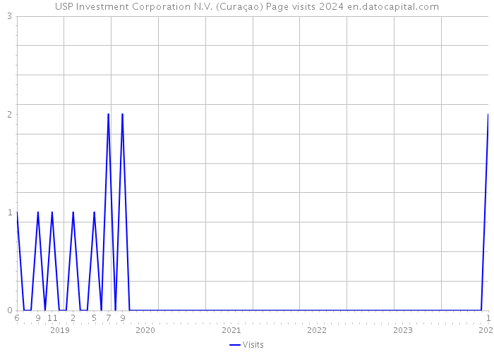 USP Investment Corporation N.V. (Curaçao) Page visits 2024 