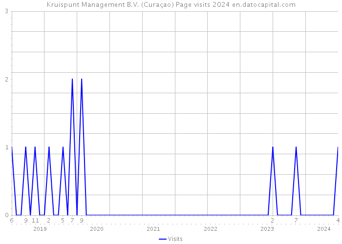 Kruispunt Management B.V. (Curaçao) Page visits 2024 