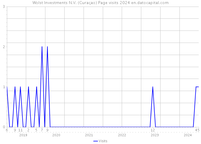 Wolst Investments N.V. (Curaçao) Page visits 2024 
