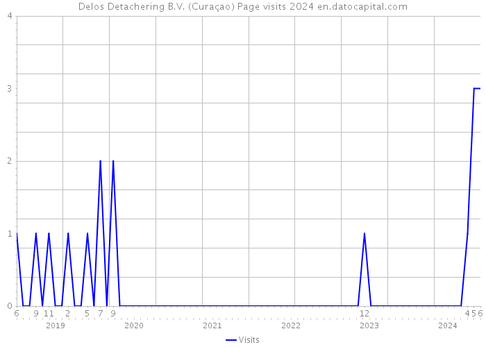 Delos Detachering B.V. (Curaçao) Page visits 2024 