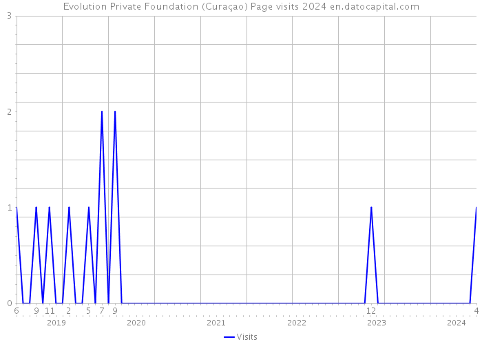 Evolution Private Foundation (Curaçao) Page visits 2024 