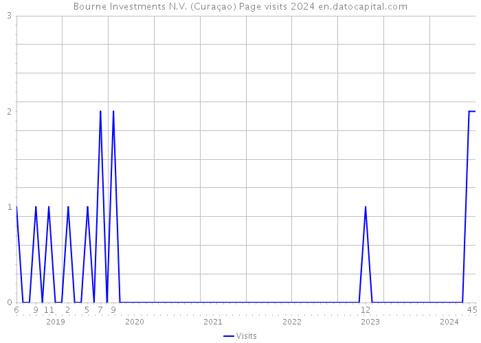 Bourne Investments N.V. (Curaçao) Page visits 2024 