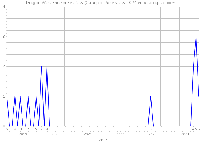 Dragon West Enterprises N.V. (Curaçao) Page visits 2024 