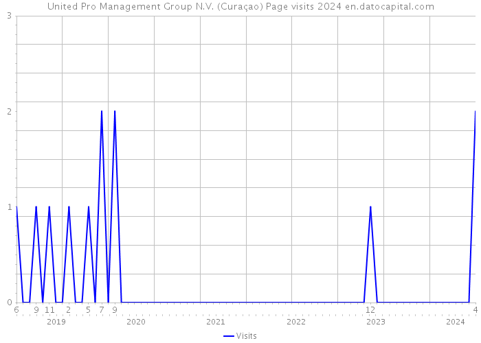 United Pro Management Group N.V. (Curaçao) Page visits 2024 