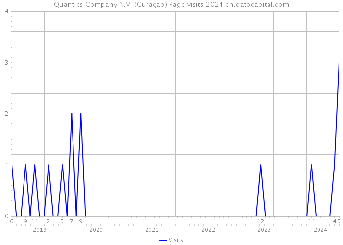 Quantics Company N.V. (Curaçao) Page visits 2024 