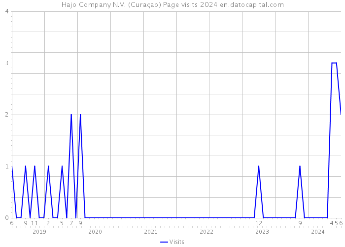 Hajo Company N.V. (Curaçao) Page visits 2024 