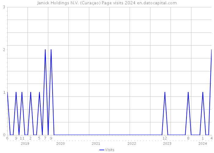 Janick Holdings N.V. (Curaçao) Page visits 2024 