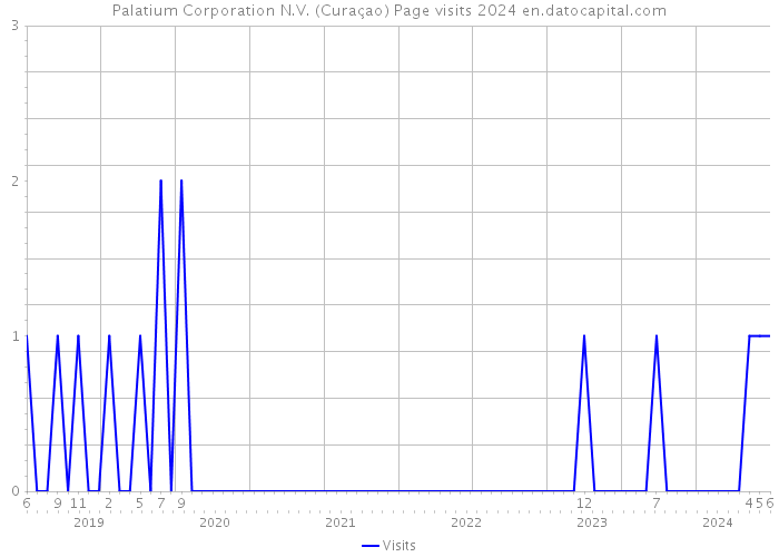 Palatium Corporation N.V. (Curaçao) Page visits 2024 
