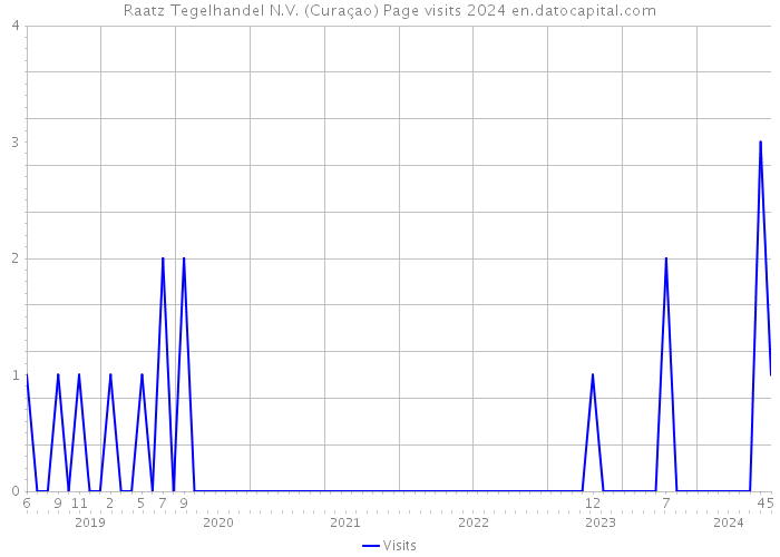 Raatz Tegelhandel N.V. (Curaçao) Page visits 2024 