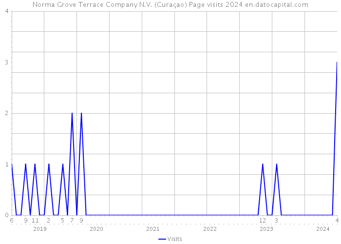 Norma Grove Terrace Company N.V. (Curaçao) Page visits 2024 