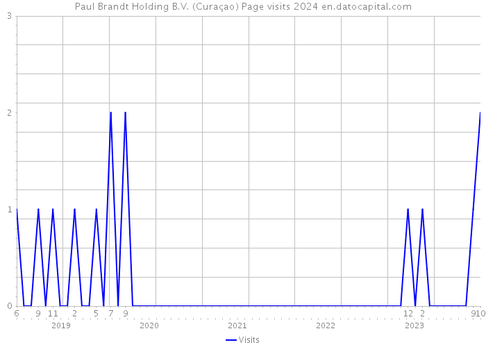 Paul Brandt Holding B.V. (Curaçao) Page visits 2024 