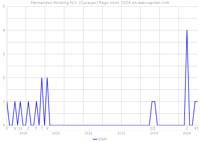 Hernandez Holding N.V. (Curaçao) Page visits 2024 