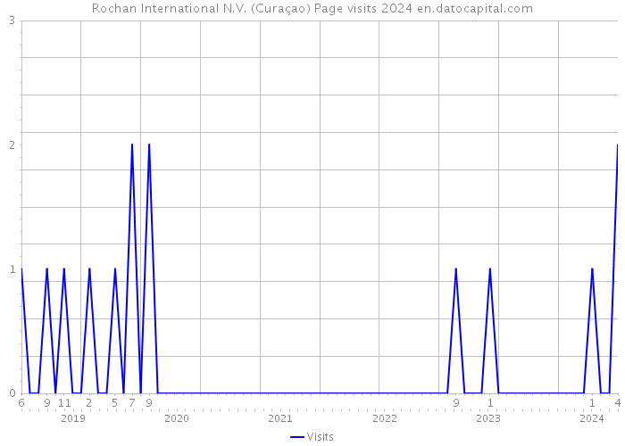 Rochan International N.V. (Curaçao) Page visits 2024 