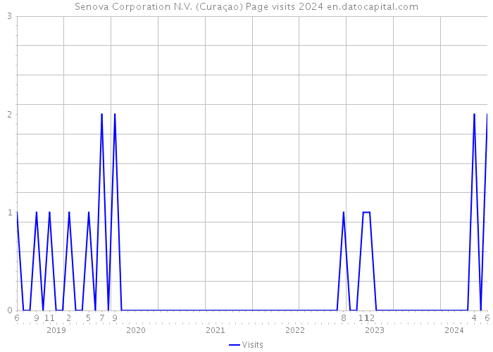 Senova Corporation N.V. (Curaçao) Page visits 2024 
