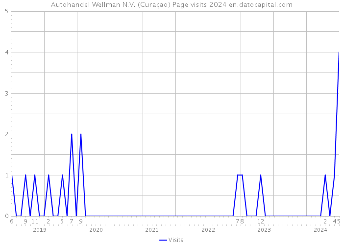 Autohandel Wellman N.V. (Curaçao) Page visits 2024 
