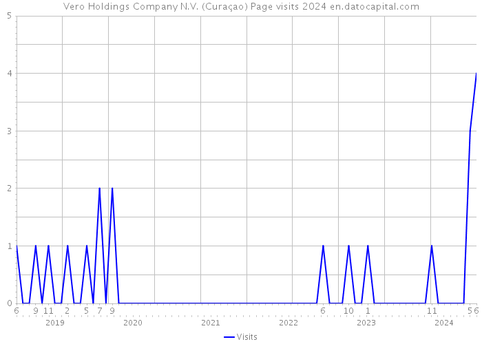 Vero Holdings Company N.V. (Curaçao) Page visits 2024 